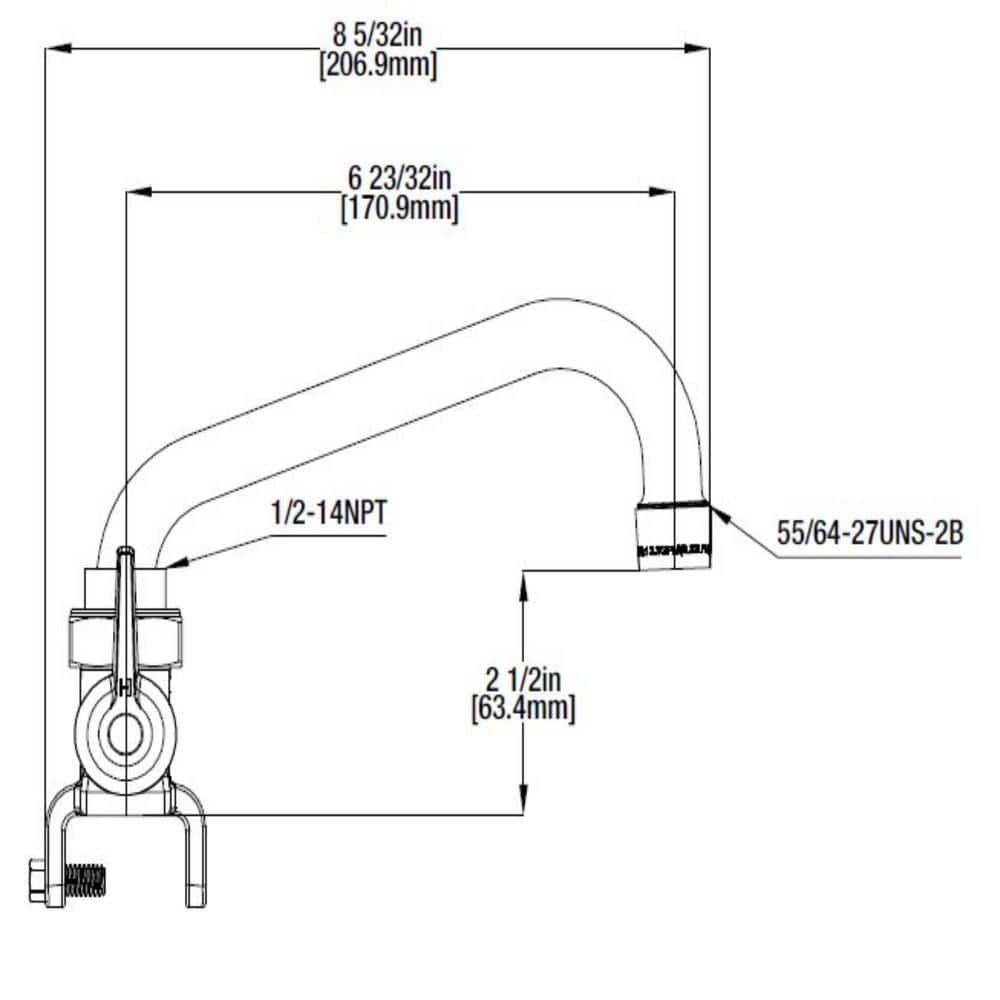 Glacier Bay 2-Handle Laundry Faucet in Rough Brass