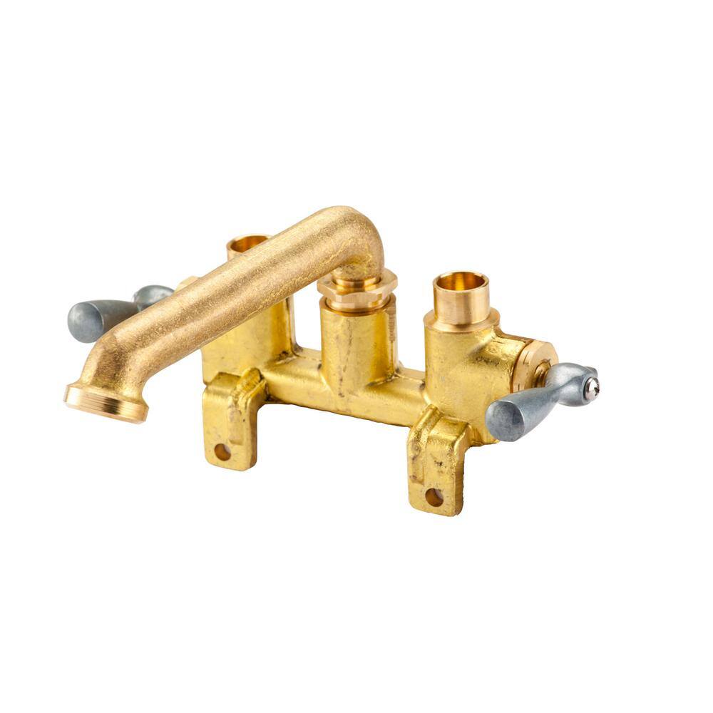 Gerber Plumbing Gerber Classics 2-Handle Laundry Utility Faucet in Rough Brass