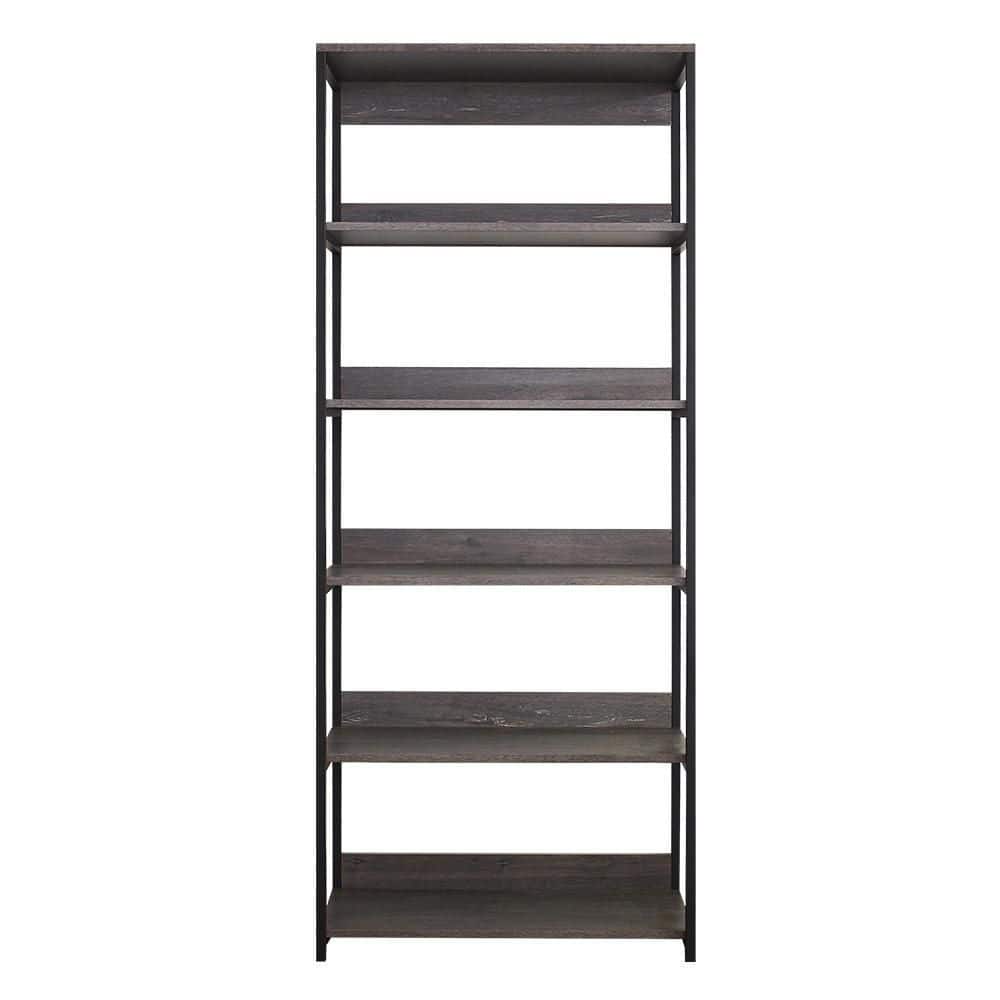 Klair Living Monica 32 in. W Rustic Gray Wood Closet System Walk-in Closet With 5 Shelves