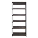 Klair Living Monica 32 in. W Rustic Gray Wood Closet System Walk-in Closet With 5 Shelves