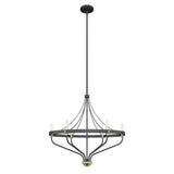 Hunter Merlin 6-Light Rustic Iron Wagon Wheel Chandelier