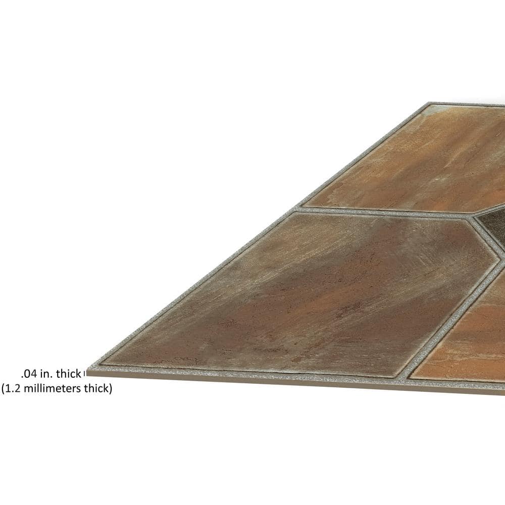 ACHIM Sterling Rustic Slate 12 in. x 12 in. Peel and Stick Vinyl Tile (45 sq. ft. / case)