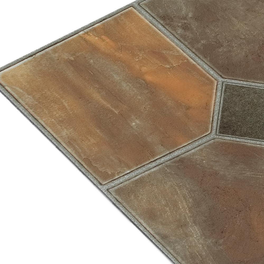 ACHIM Sterling Rustic Slate 12 in. x 12 in. Peel and Stick Vinyl Tile (45 sq. ft. / case)
