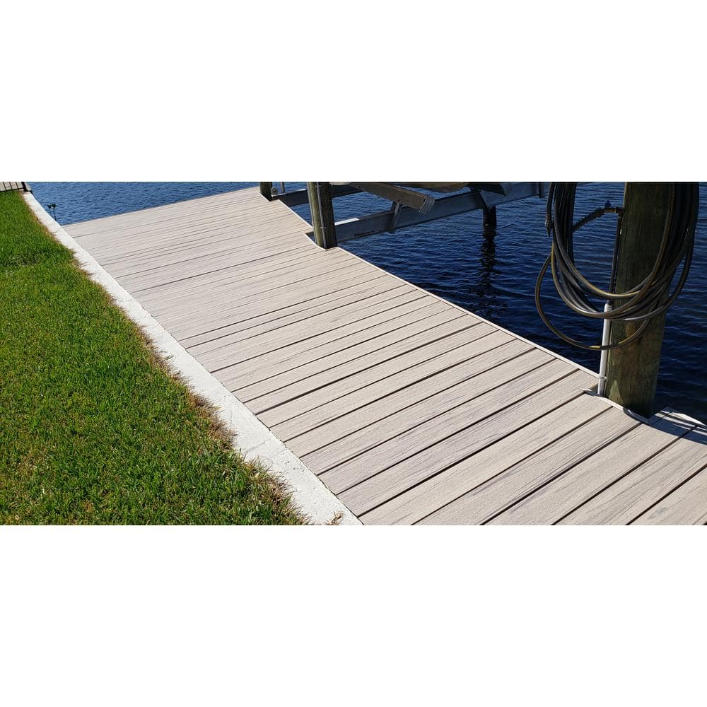 Deck-Top Rustic Tan PVC Decking Board Covers (10-Pack)