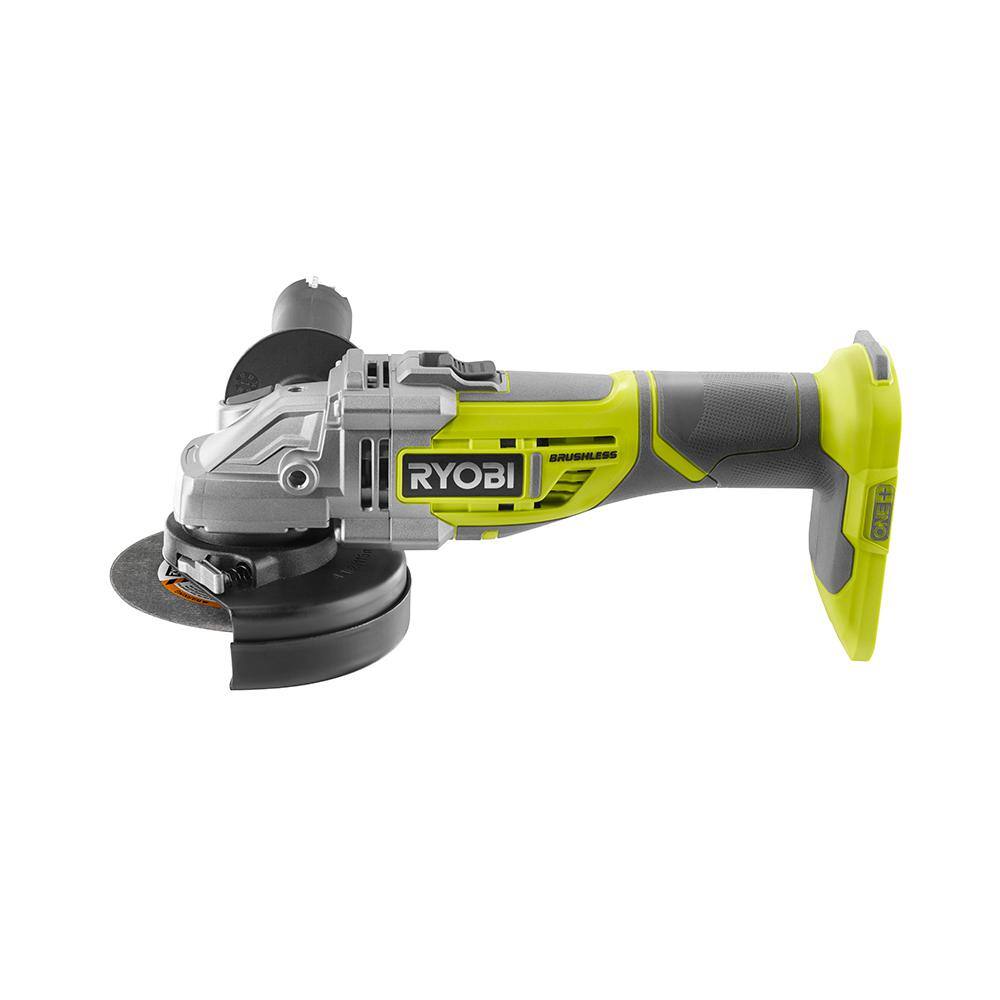 RYOBI ONE+ 18V Cordless Brushless 4-1/2 in. Cut-Off Tool/Angle Grinder (Tool Only)