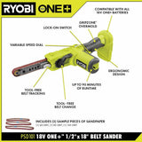 RYOBI ONE+ 18V Cordless 1/2 in. x 18 in. Belt Sander (Tool Only)