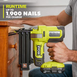 RYOBI ONE+ 18V 18-Gauge Cordless AirStrike Brad Nailer with Cordless Compression Drive 3/8 in. Crown Stapler (Tools Only)