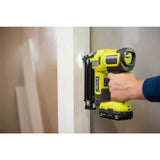 RYOBI ONE+ 18V Cordless 18-Gauge Brad Nailer with 16-Gauge Straight Finish Nailer, 2.0 Ah Battery, and Charger