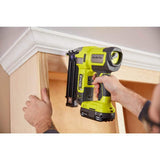 RYOBI ONE+ 18V 18-Gauge Cordless AirStrike Brad Nailer with Cordless Corner Cat Finish Sander