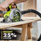 RYOBI ONE+ HP 18V Brushless Cordless Compact 6-1/2 in. Circular Saw (Tool Only)