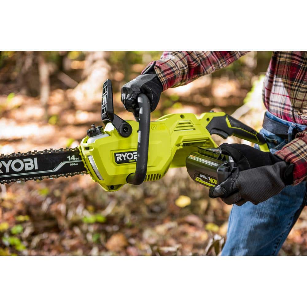 RYOBI 40V HP Brushless 14 in. Battery Chainsaw (Tool Only)