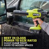RYOBI ONE+ HP 18V Brushless Cordless 220 CFM 140 MPH Compact Blower with 4.0 Ah Battery & Charger