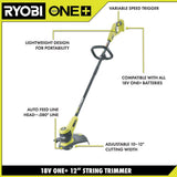 RYOBI ONE+ 18V Lithium-Ion Cordless 12 in. String Trimmer with 2.0 Ah Battery and Charger (P20100)