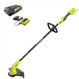 RYOBI 40V Lithium-Ion Cordless String Trimmer – 2.0 Ah Battery and Charger Included (12 in.)
