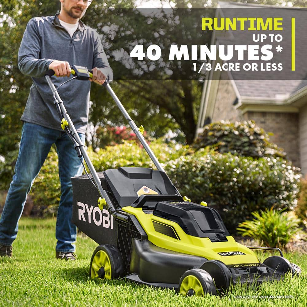 RYOBI ONE+ HP 18V Brushless 16 in. Cordless Battery Walk Behind Push Lawn Mower (Tool Only)