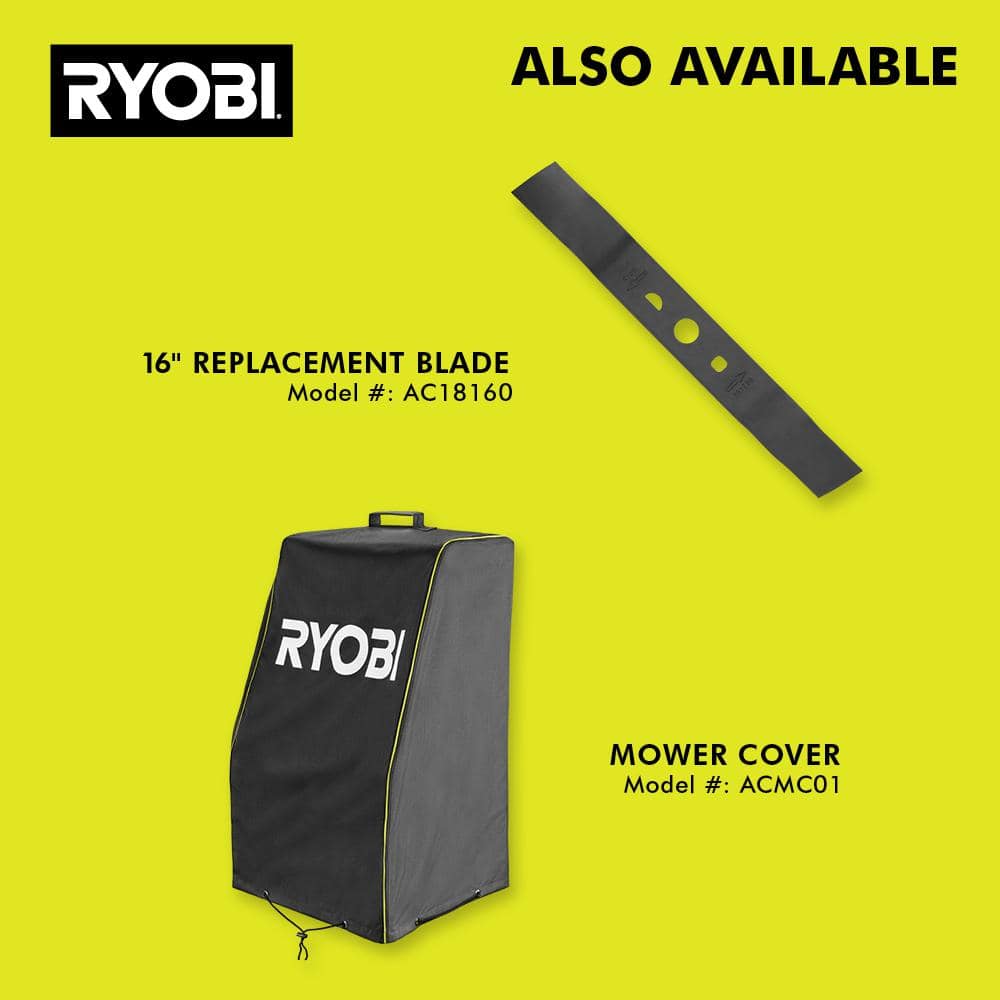RYOBI ONE+ HP 18V Brushless 16 in. Cordless Battery Walk Behind Push Lawn Mower (Tool Only)