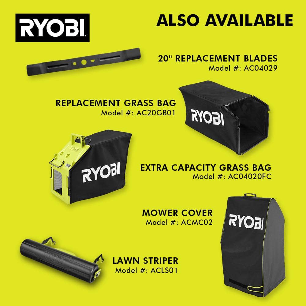RYOBI 40V HP Brushless 20 in. Cordless Battery Walk Behind Push Mower with 6.0 Ah Battery and Charger