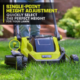 RYOBI 20 in. 40V HP Brushless Cordless Push Lawn Mower & 650 CFM Blower Kit with 6.0 Ah Battery, 4.0 Ah Battery & Fast Chargers