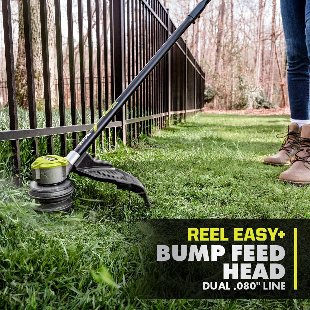 RYOBI ONE+ 18V HP Brushless Whisper Series 20" Battery Self-Propelled Dual Blade Walk Behind Mower/Trimmer/Batteries/Chargers