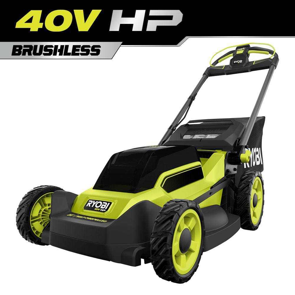 RYOBI 40V HP Brushless 20 in. Cordless Electric Battery Walk Behind Self-Propelled Mower (Tool Only)