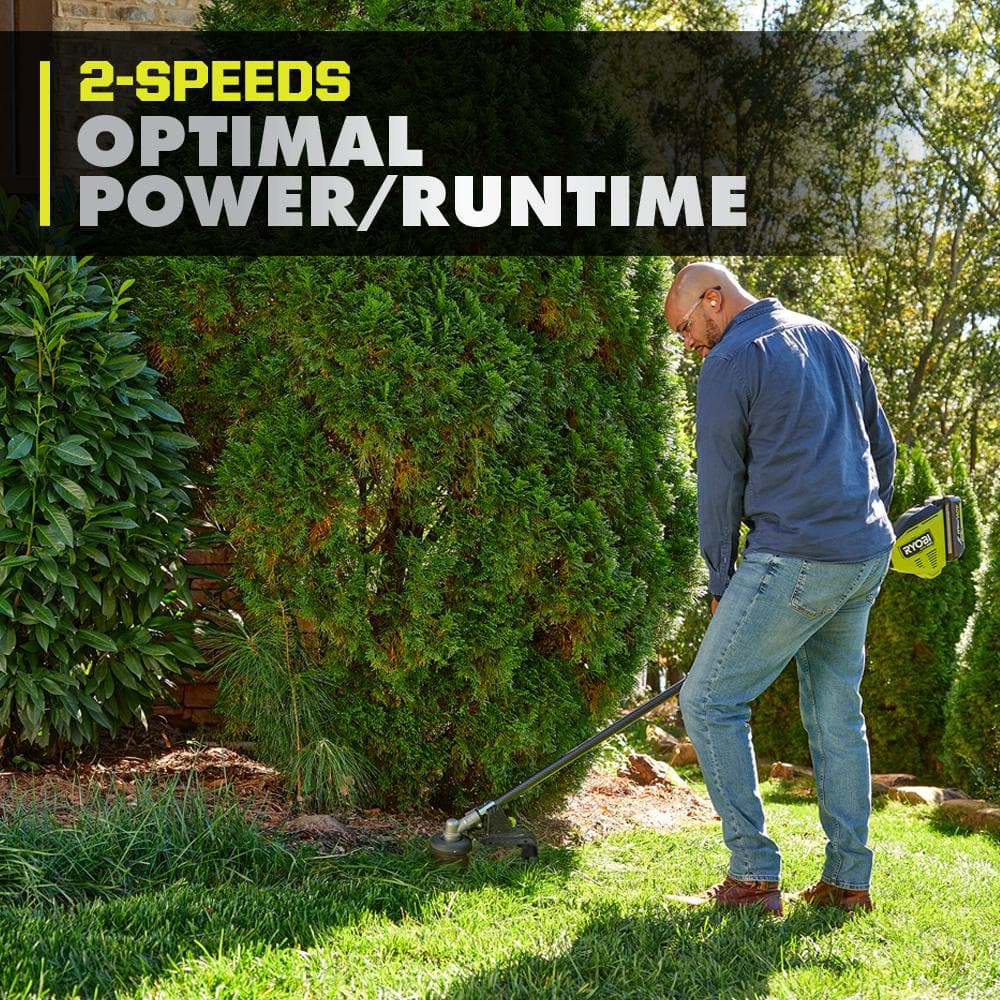RYOBI 40-Volt HP Brushless 21 in. Cordless Walk Behind Multi-Blade Self-Propelled Mower & Trimmer - 2 Batteries and 2 Chargers