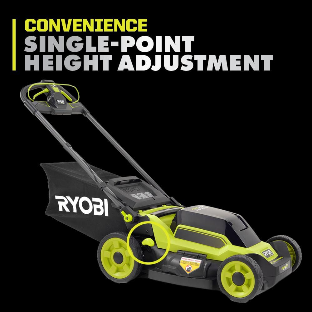 RYOBI 40V HP Brushless 20 in. Cordless Electric Battery Multi-Blade Walk Behind Self-Propelled Mower - 8.0Ah Battery & Charger