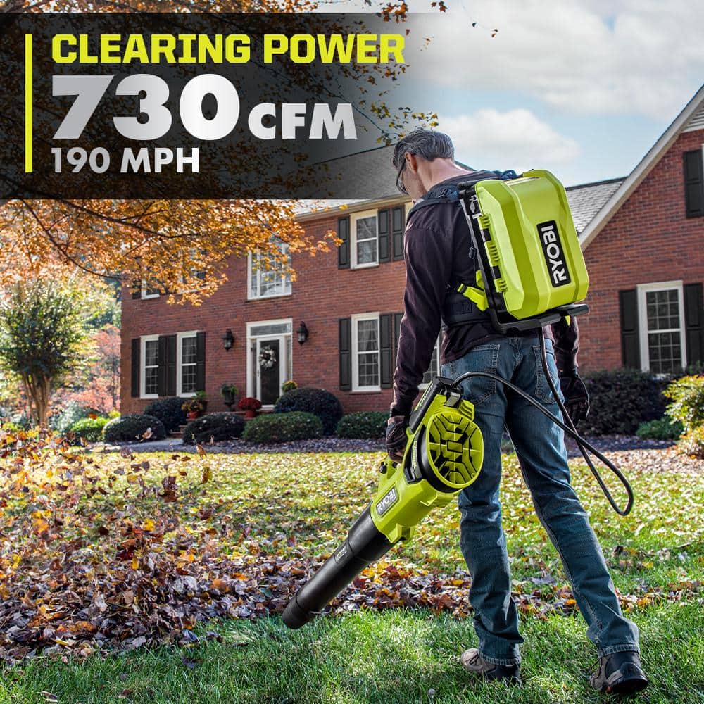 RYOBI 54 in. 80-Volt HP Brushless Battery Electric Cordless Zero Turn Mower, Blower, Backpack Battery - Batteries and Chargers