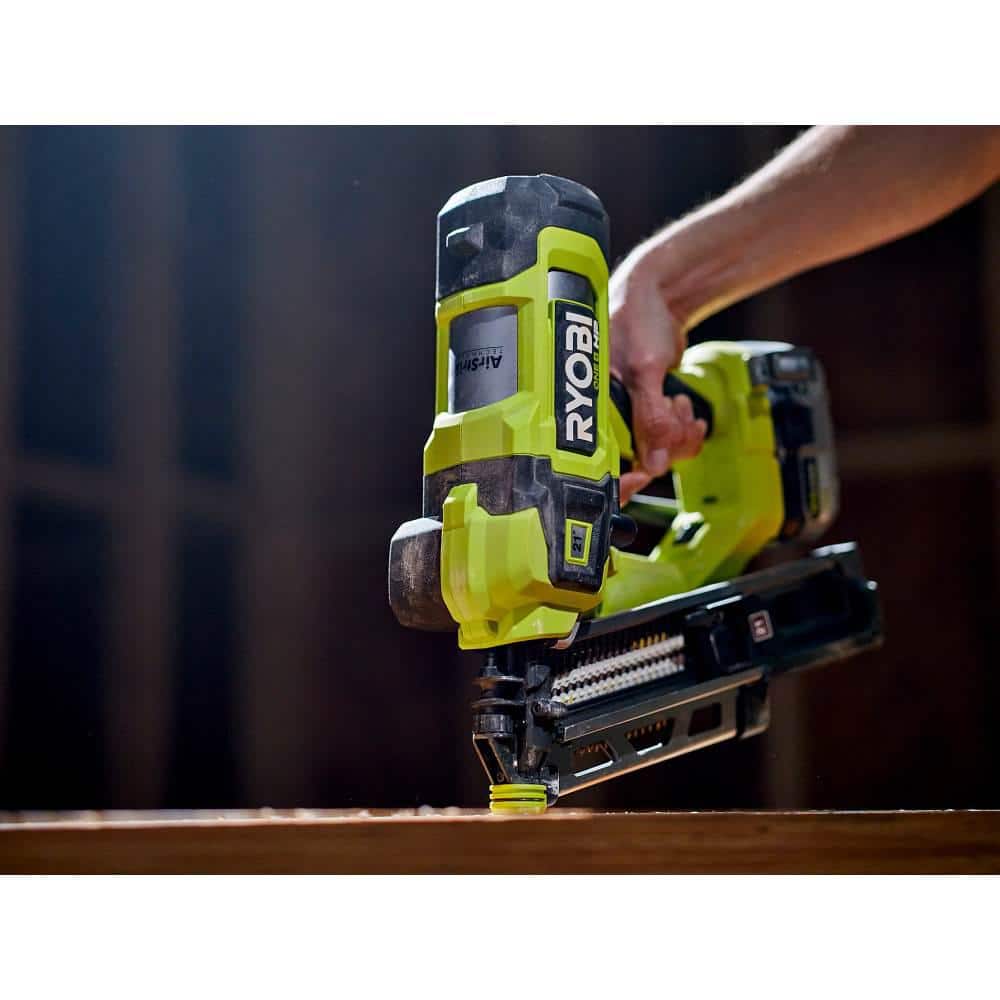 RYOBI ONE+ HP Brushless Cordless 21° Framing Nailer Kit with 4.0 Ah HIGH PERFORMANCE Battery and Charger