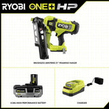 RYOBI ONE+ HP Brushless Cordless 21° Framing Nailer Kit with 4.0 Ah HIGH PERFORMANCE Battery and Charger