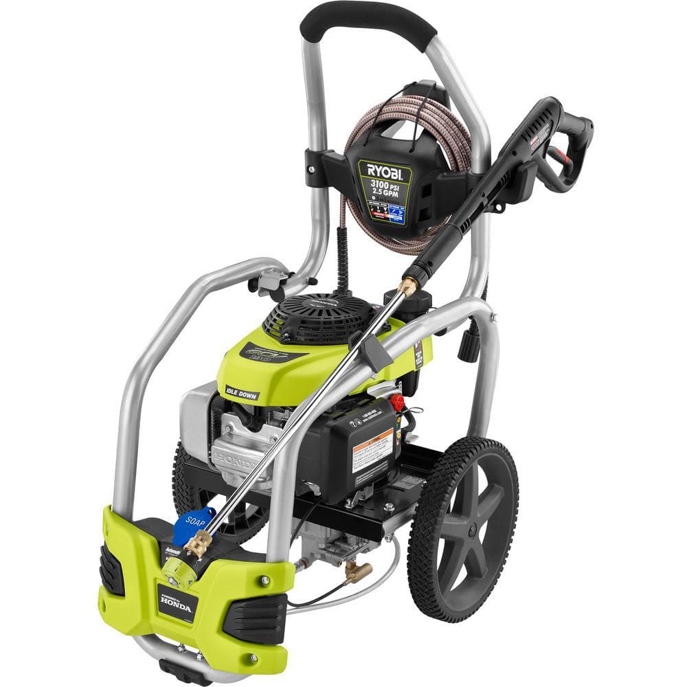 RYOBI 3,100 PSI 2.5 GPM Honda Gas Pressure Washer with Idle Down