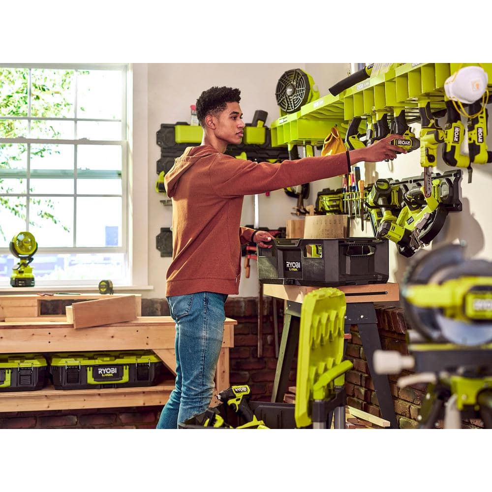 RYOBI LINK Medium Tool Crate with Wall Rails