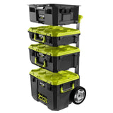 RYOBI 22.2 in. LINK Rolling Tool Box with Medium Tool Box, Standard Tool Box, and Tool Crate