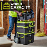 RYOBI LINK Rolling Tool Box w/ Wall Rail (2-Pack)