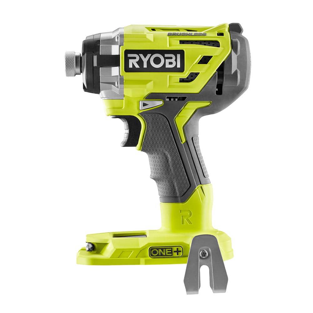 RYOBI ONE+ 18-Volt Cordless Brushless 3-Speed 1/4 in. Hex Impact Driver Kit with Belt Clip, 2.0 Ah Battery and Charger