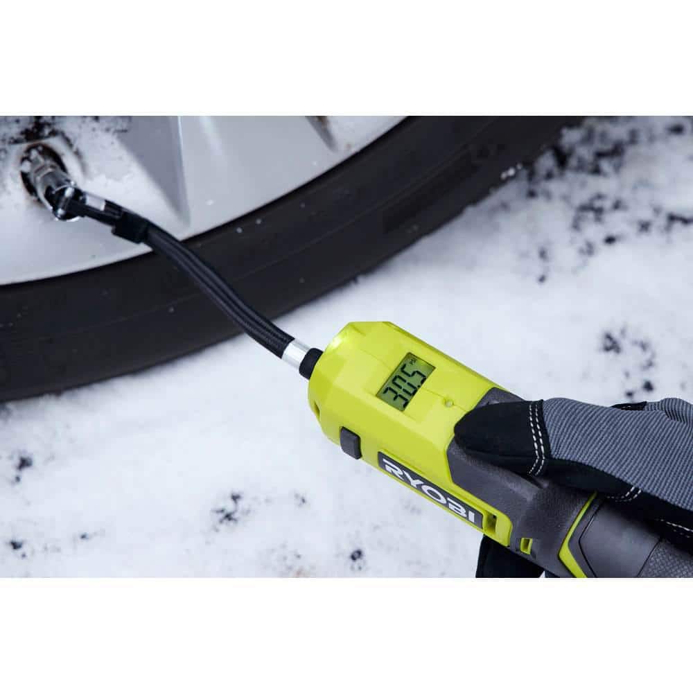 RYOBI USB Lithium High Pressure Inflator Kit with 2.0Ah USB Lithium Battery