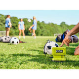 RYOBI ONE+ 18V Cordless High Pressure Inflator Kit with 2.0 Ah Battery and Charger