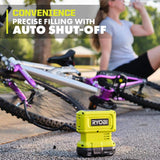 RYOBI ONE+ 18V Cordless High Pressure Inflator Kit with 2.0 Ah Battery and Charger