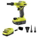 RYOBI ONE+ 18V High Volume Inflator Kit with 2.0Ah Battery and Charger