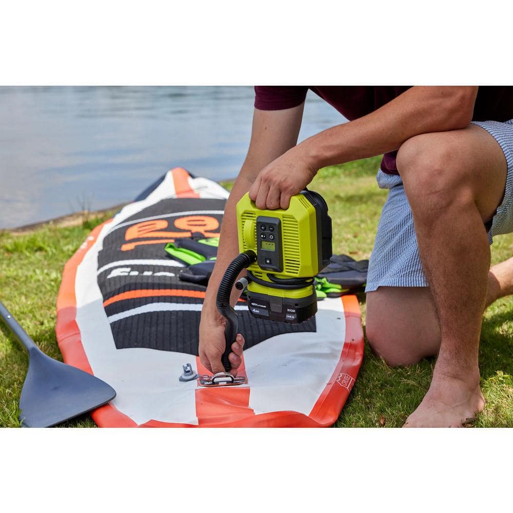 RYOBI ONE+ 18V Cordless Dual Function Inflator/Deflator with Wet/Dry Hand Vacuum (Tools Only)