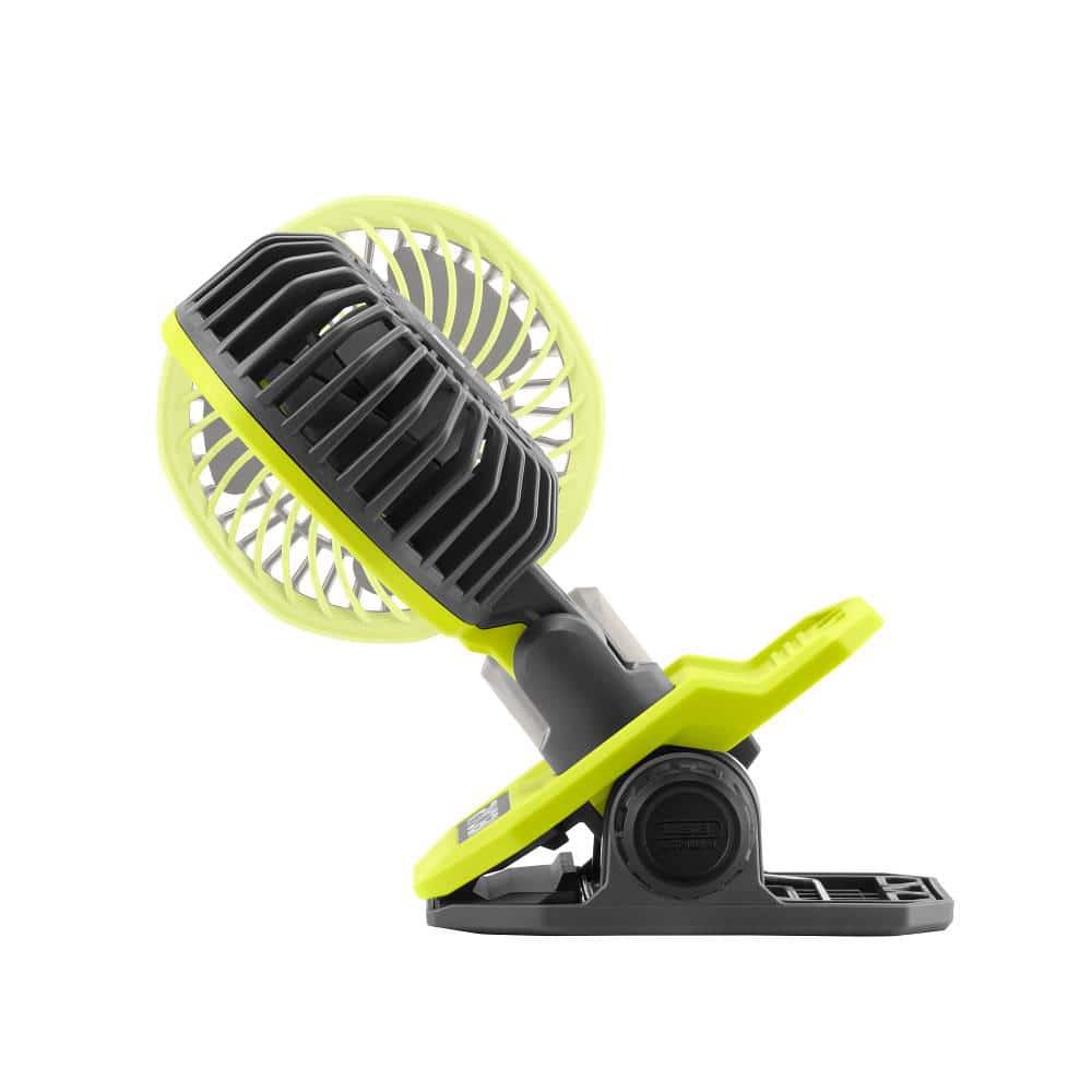 RYOBI USB Lithium Clamp Fan Kit with USB Lithium 2.0 Ah Lithium Rechargeable Battery
