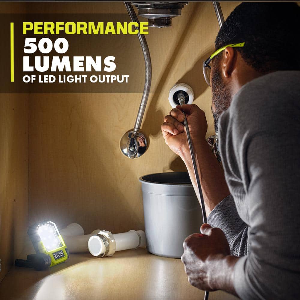 RYOBI USB Lithium Flip Light Kit with 2.0Ah USB Lithium Battery