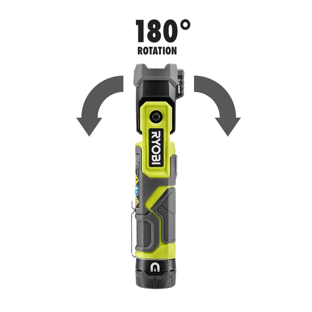 RYOBI USB Lithium Pivoting 625 Lumens Head Light Kit with 2.0 Ah Battery, Charging Cable, and USB Lithium 2.0 Ah Battery