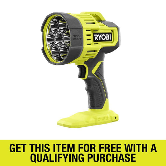 RYOBI ONE+ 18V Cordless LED Spotlight (Tool Only)