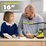 RYOBI ONE+ 18V Cordless LED Magnifying Clamp Light 2-Pack (Tools Only)