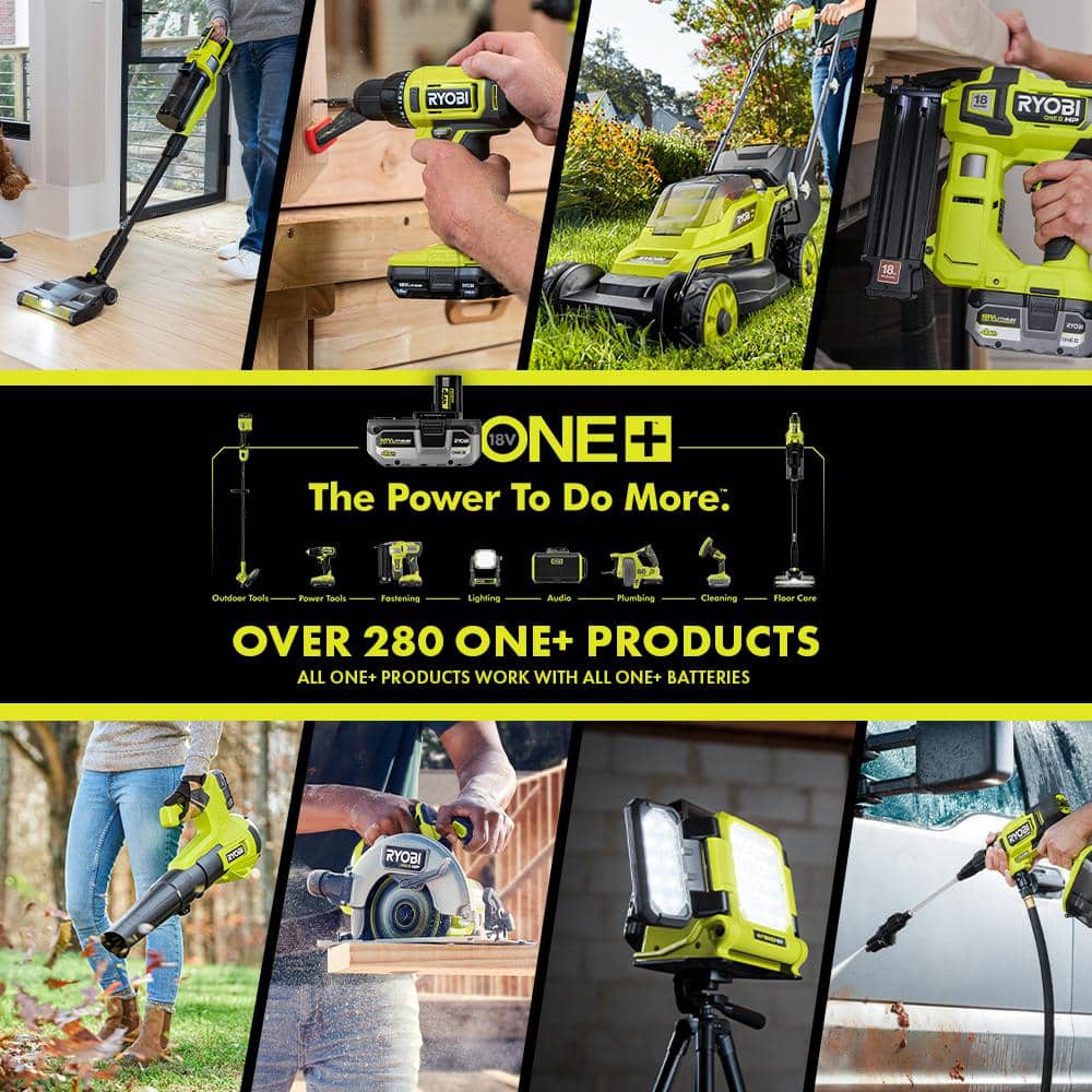 RYOBI 15 Amp Corded 12 in. Sliding Compound Miter Saw and ONE+ 18V 16-Gauge Cordless AirStrike Finish Nailer (Tool Only)