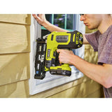 RYOBI 15 Amp Corded 12 in. Sliding Compound Miter Saw and ONE+ 18V 16-Gauge Cordless AirStrike Finish Nailer (Tool Only)
