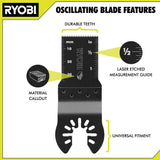 RYOBI 4-Piece Wood Oscillating Multi-Tool Blade Set with 16-Piece Oscillating Multi-Tool Blade Accessory Set
