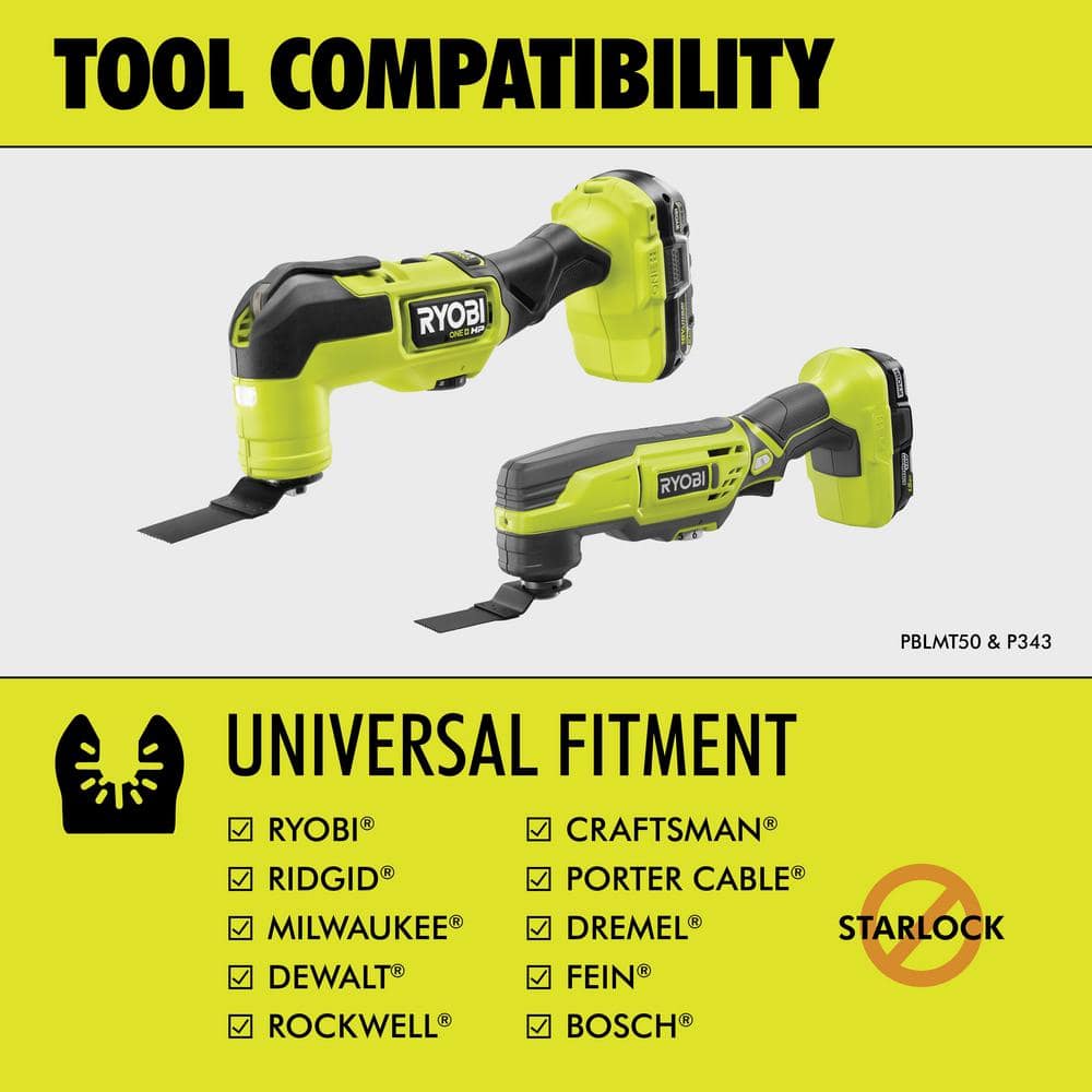 RYOBI 4-Piece Wood Oscillating Multi-Tool Blade Set with 16-Piece Oscillating Multi-Tool Blade Accessory Set