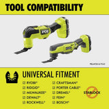 RYOBI 4-Piece Wood Oscillating Multi-Tool Blade Set with 16-Piece Oscillating Multi-Tool Blade Accessory Set