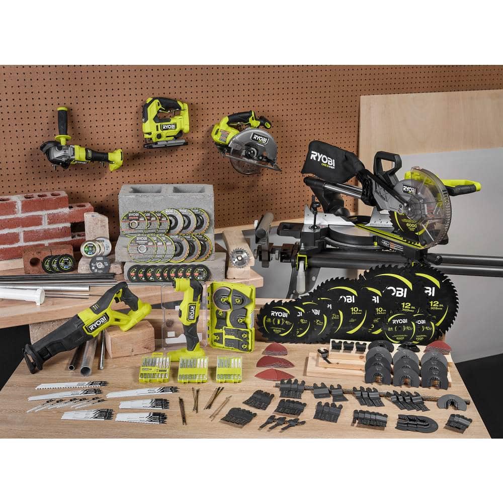 RYOBI 4-Piece Wood Oscillating Multi-Tool Blade Set with 16-Piece Oscillating Multi-Tool Blade Accessory Set